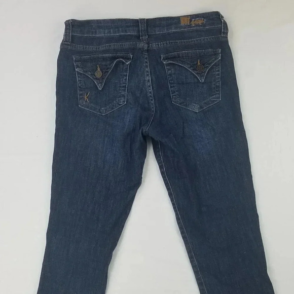 Kut From The Kloth Cropped BLue Denim Jeans Size 6 - Picture 7 of 11